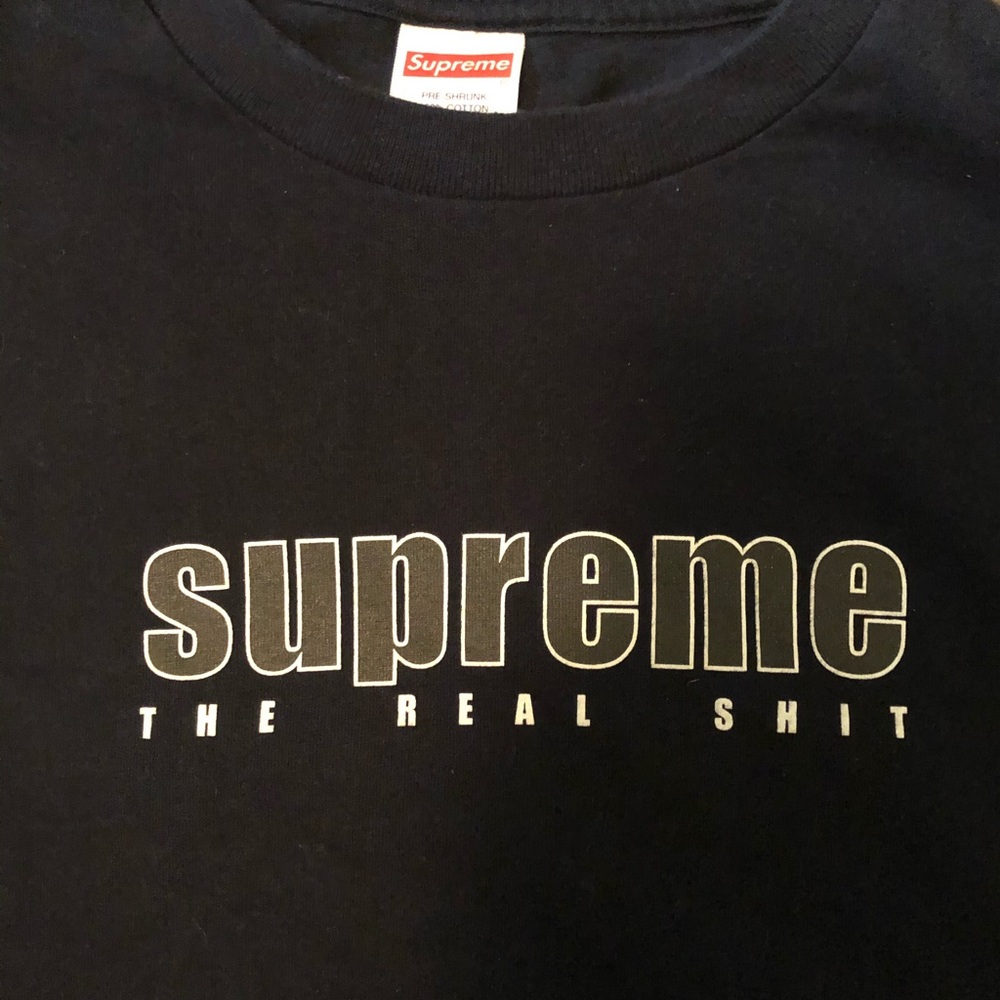 Supreme L/S tee in Navy